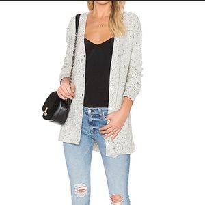 Rag & Bone Cashmere Tamara Cardigan Gray Button Down Size Medium Retail $450